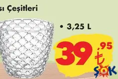 KRİSTAL SAKSI ÇEŞİTLERİ 3,25 L KRİSTAL SAKSI ÇEŞİTLERİ 3,25 L